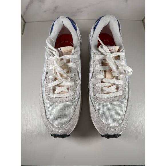 Size 6.5 - Nike Waffle Debut Vintage White Game Royal Women's NWOT DX2931-400 - Picture 5 of 10